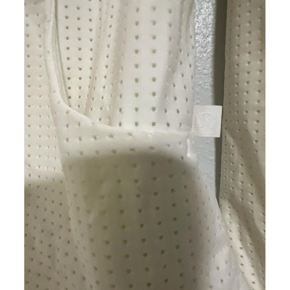 Lululemon White Athletica Full Zip Jacket Womens Long Sleeve Mock Neck sz 4 - Picture 6 of 6